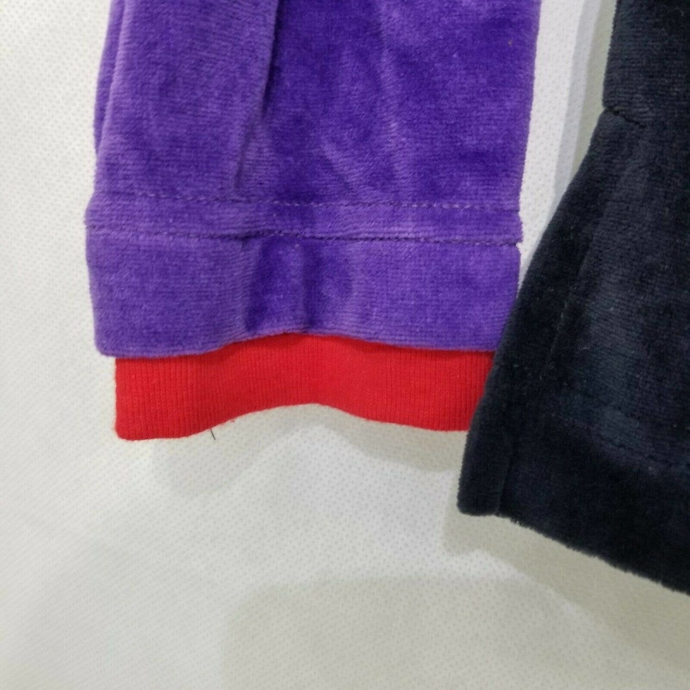 Vintage 80'S Retro Velour Color Block Sweater Sweatshirt Marissa Jamesway M NOS - Picture 5 of 12